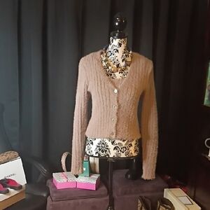Cozy Women's Brown Cardigan